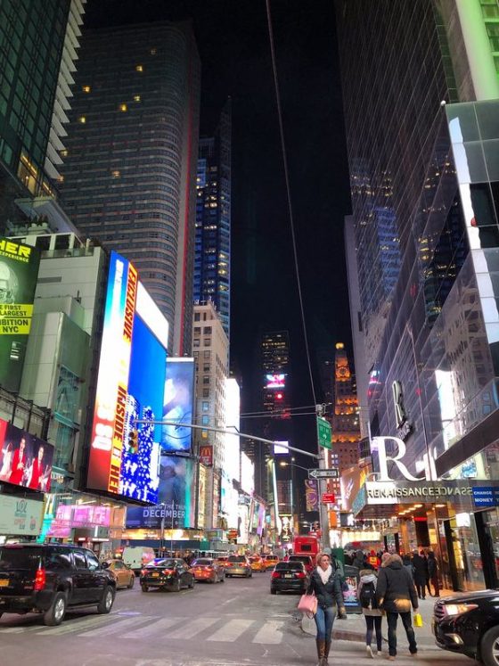 Times Square at night, New York